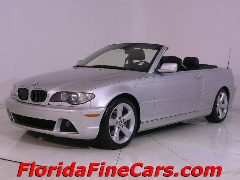 Titanium Silver Metallic BMW 3 Series 325i Convertible.  Click to enlarge.