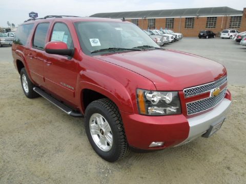 Crystal Red Tintcoat Chevrolet Suburban Z71 4x4.  Click to enlarge.