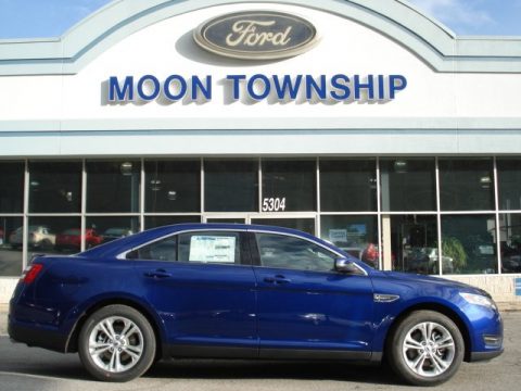 Deep Impact Blue Metallic Ford Taurus SEL.  Click to enlarge.