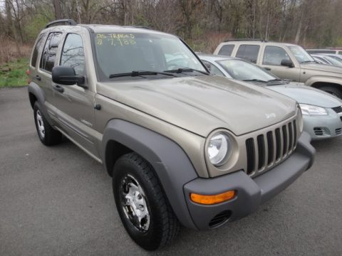 Light Khaki Metallic Jeep Liberty Sport 4x4.  Click to enlarge.