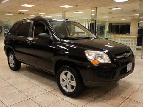 Black Cherry Kia Sportage LX V6 4x4.  Click to enlarge.