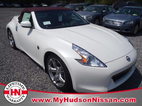 Pearl White Nissan 370Z Sport Touring Roadster. Click to enlarge. Pearl White Nissan 370Z Sport Touring Roadster. Click to enlarge.