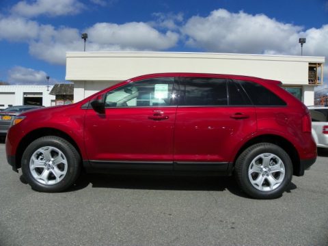 Ruby Red Ford Edge SEL AWD.  Click to enlarge.