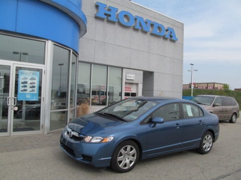 Atomic Blue Metallic Honda Civic LX Sedan.  Click to enlarge.