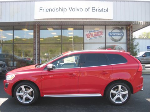 Passion Red Volvo XC60 T6 R-Design.  Click to enlarge.