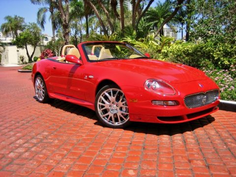 Rosso Mondiale Maserati GranSport Spyder.  Click to enlarge.