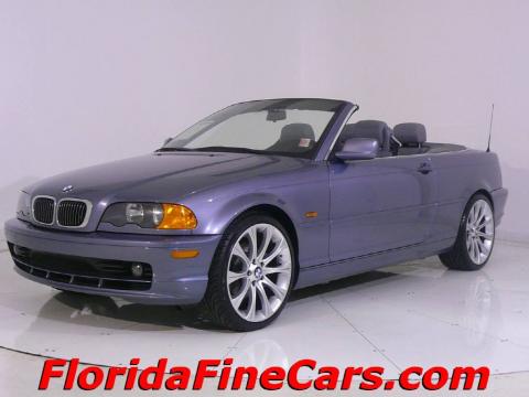 Steel Blue Metallic BMW 3 Series 325i Convertible.  Click to enlarge.