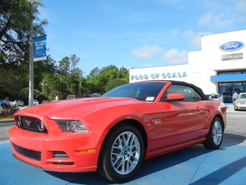 Race Red Ford Mustang GT Premium Convertible.  Click to enlarge.