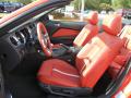  2013 Ford Mustang Brick Red/Cashmere Accent Interior #8