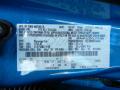 Ford Color Code Z9 Blue Candy Metallic #13