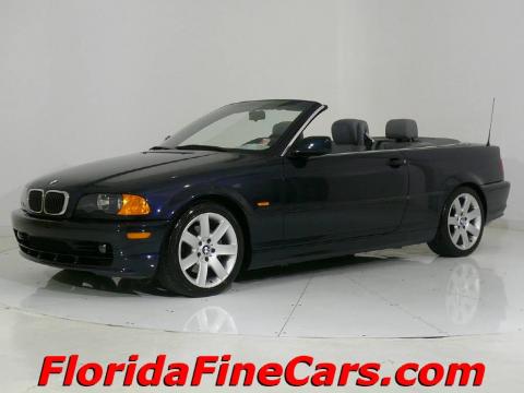 Black Sapphire Metallic BMW 3 Series 325i Convertible.  Click to enlarge.