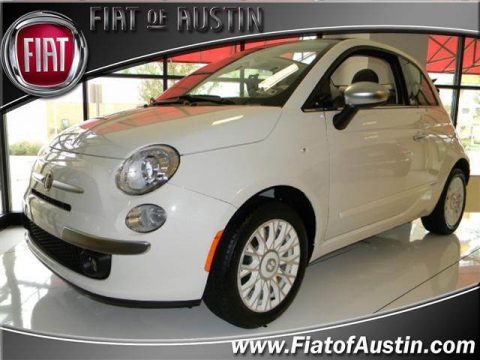 Gucci Bianco (White) Fiat 500 c cabrio Gucci.  Click to enlarge.