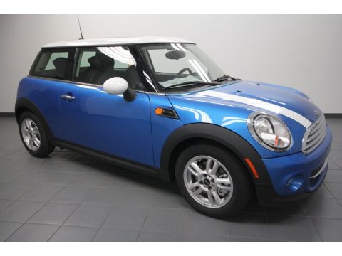 Laser Blue Metallic Mini Cooper Hardtop.  Click to enlarge.