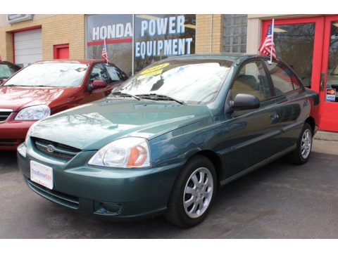 Willow Green Kia Rio Sedan.  Click to enlarge.