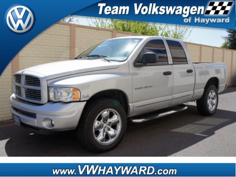 Bright Silver Metallic Dodge Ram 1500 SLT Quad Cab 4x4.  Click to enlarge.