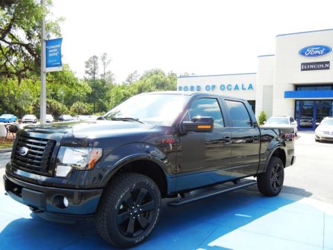 Tuxedo Black Metallic Ford F150 FX4 SuperCrew 4x4.  Click to enlarge.