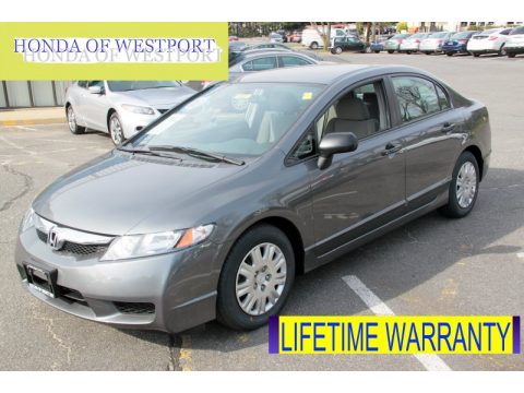 Polished Metal Metallic Honda Civic DX-VP Sedan.  Click to enlarge.
