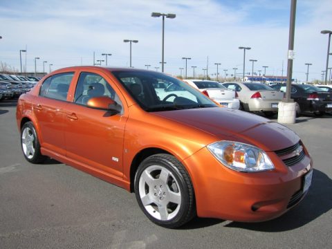 Sunburst Orange Metallic Chevrolet Cobalt SS Sedan.  Click to enlarge.