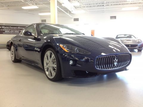 Blu Oceano (Blue Metallic) Maserati GranTurismo S Automatic.  Click to enlarge.