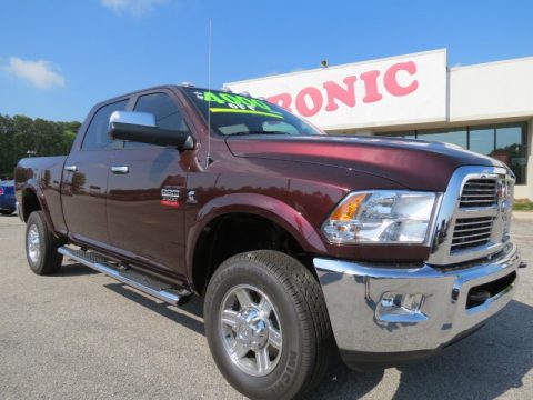 Deep Molten Red Pearl Dodge Ram 2500 HD Laramie Crew Cab 4x4.  Click to enlarge.