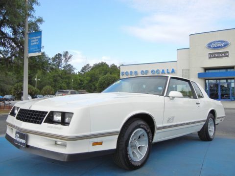 White Chevrolet Monte Carlo SS.  Click to enlarge.
