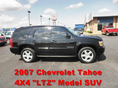 Black Chevrolet Tahoe LTZ 4x4.  Click to enlarge.