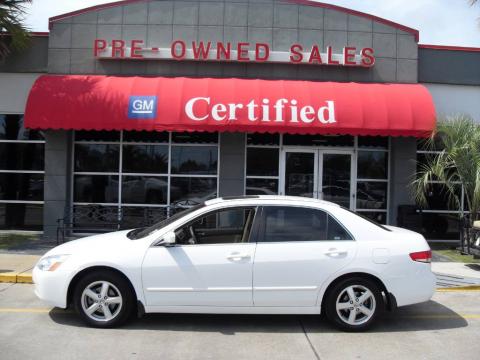 Taffeta White Honda Accord EX Sedan.  Click to enlarge.