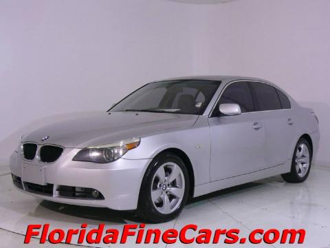Titanium Silver Metallic BMW 5 Series 530i Sedan.  Click to enlarge.