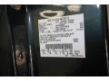 Ford Color Code FW Dark Green Satin Metallic #10
