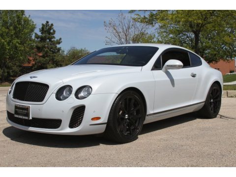 Ice White 2010 Bentley Continental GT Supersports with Beluga interior