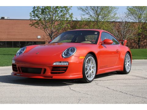 Paint to Sample Orange Metallic Porsche 911 Carrera 4 GTS Coupe.  Click to enlarge.