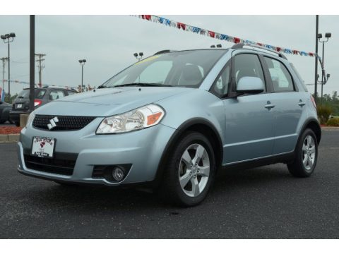 Glacier Light Blue Metallic Suzuki SX4 Crossover Touring AWD.  Click to enlarge.