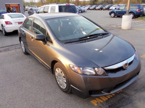 Polished Metal Metallic Honda Civic DX-VP Sedan.  Click to enlarge.