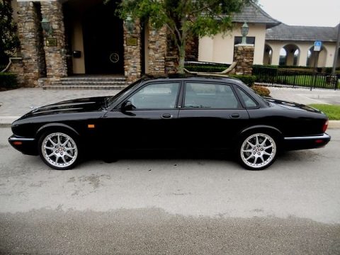 Anthracite Metallic Jaguar XJ XJR.  Click to enlarge.