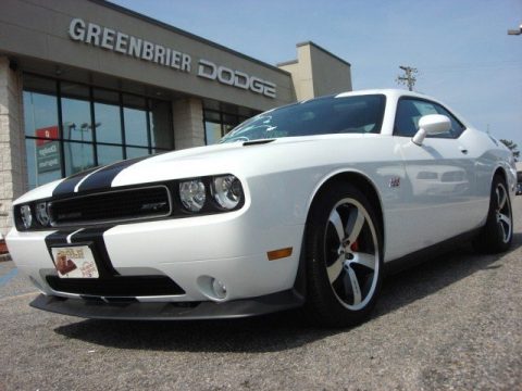 Bright White Dodge Challenger SRT8 392.  Click to enlarge.