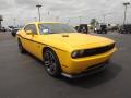 Front 3/4 View of 2012 Dodge Challenger SRT8 Yellow Jacket #3