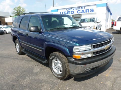 Bermuda Blue Metallic Chevrolet Tahoe LS 4x4.  Click to enlarge.