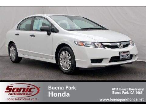 Taffeta White Honda Civic DX-VP Sedan.  Click to enlarge.