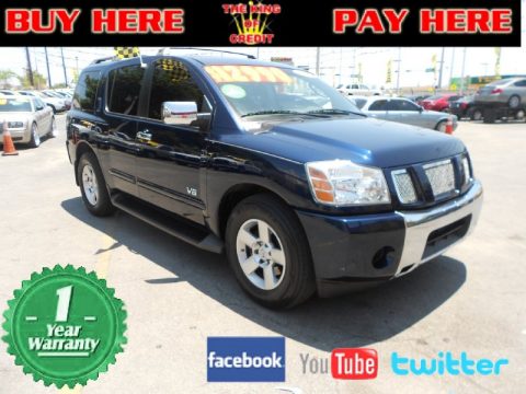 Deep Water Blue Nissan Armada SE.  Click to enlarge.