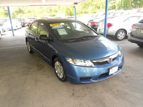 Atomic Blue Metallic Honda Civic DX-VP Sedan.  Click to enlarge.