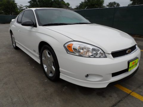 White Chevrolet Monte Carlo SS.  Click to enlarge.