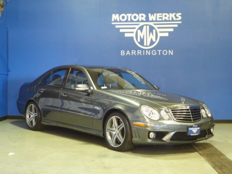 designo Graphite Metallic Mercedes-Benz E 63 AMG Sedan.  Click to enlarge.