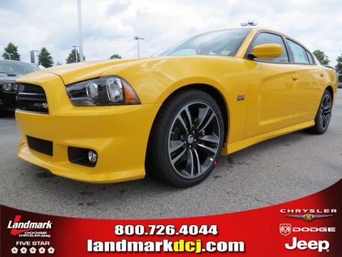 Stinger Yellow Dodge Charger SRT8 Super Bee.  Click to enlarge.