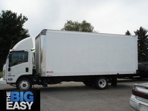 Arctic White Isuzu N Series Truck NQR.  Click to enlarge.