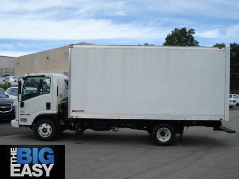 Arctic White Isuzu N Series Truck NPR HD.  Click to enlarge.