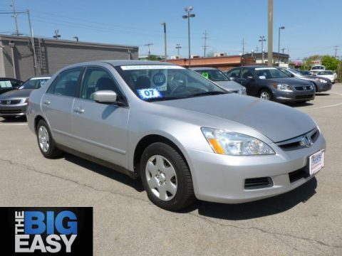 Alabaster Silver Metallic Honda Accord LX Sedan.  Click to enlarge.