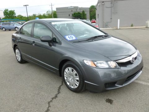 Polished Metal Metallic Honda Civic DX-VP Sedan.  Click to enlarge.