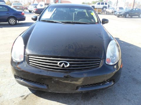 Black Obsidian Infiniti G 35 Coupe.  Click to enlarge.