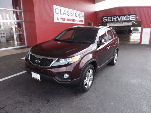 Dark Cherry Kia Sorento EX AWD.  Click to enlarge.