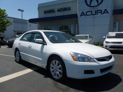 Taffeta White Honda Accord EX-L V6 Sedan.  Click to enlarge.